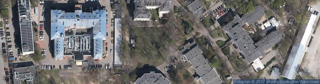 Zdjęcie satelitarne Parking na terenie szpitala