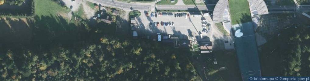 Zdjęcie satelitarne Parking przy skoczni A.Małysza