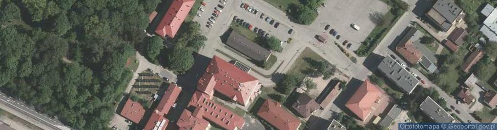 Zdjęcie satelitarne Parking przy szpitalu im. PCK w Nisku (płatny)