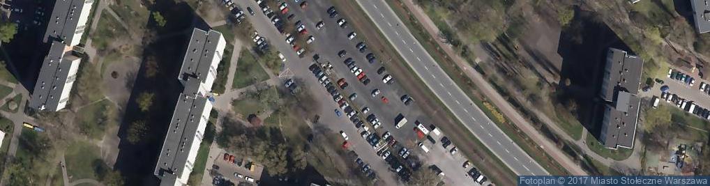 Zdjęcie satelitarne Parking Strzeżony CAŁODOBOWY ul. Broniewskiego 97A