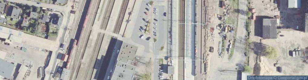 Zdjęcie satelitarne Przy stacji kolejowej PKP