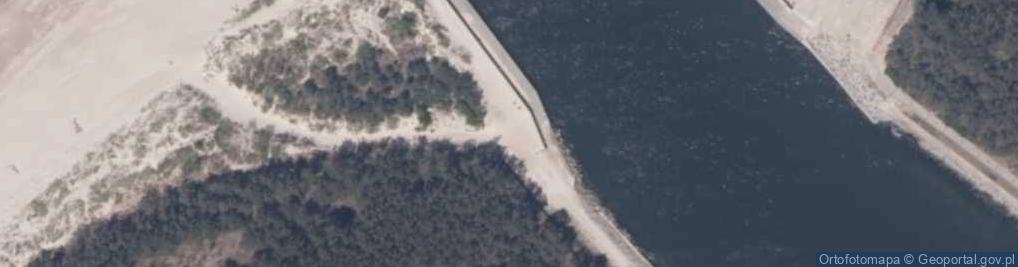 Zdjęcie satelitarne Wejście na plażę.