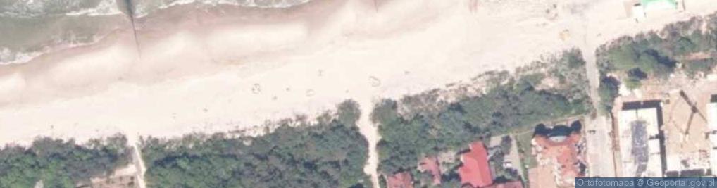 Zdjęcie satelitarne Zejście na plażę