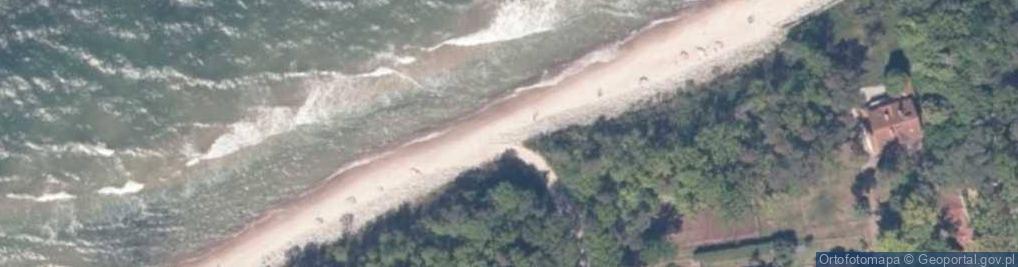 Zdjęcie satelitarne zejście/wjazd na plażę
