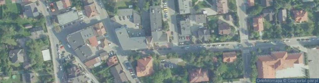 Zdjęcie satelitarne UP Myślenice