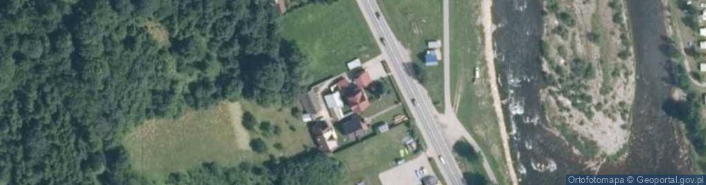 Zdjęcie satelitarne Domek U Flisaka