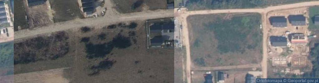 Zdjęcie satelitarne Domki Leśna Przystań