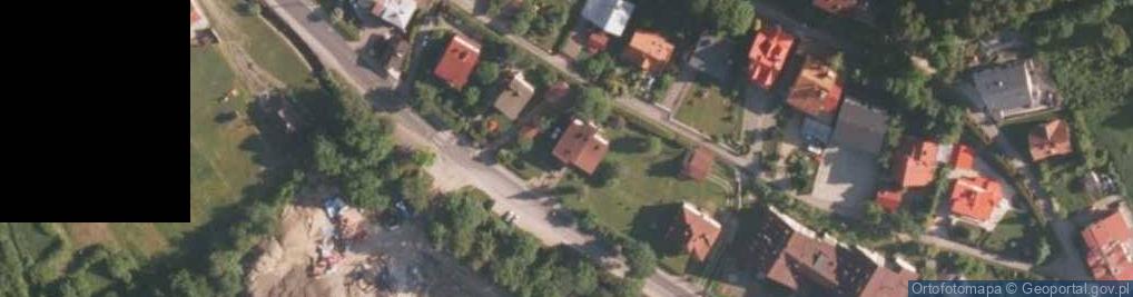 Zdjęcie satelitarne Kwatera prywatna wynajem pokoji. P&P Paweł Mrowiec