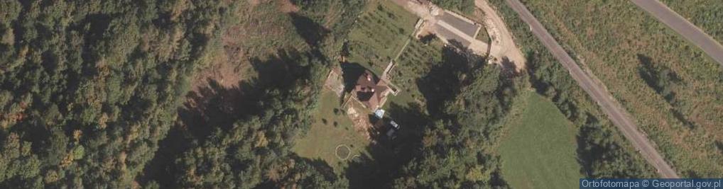 Zdjęcie satelitarne Pokoje Gościnne Gazdówka