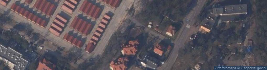 Zdjęcie satelitarne Pokoje gościnne Parkowa
