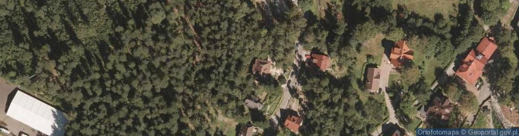 Zdjęcie satelitarne Pokoje Gościnne Pod Sosnami