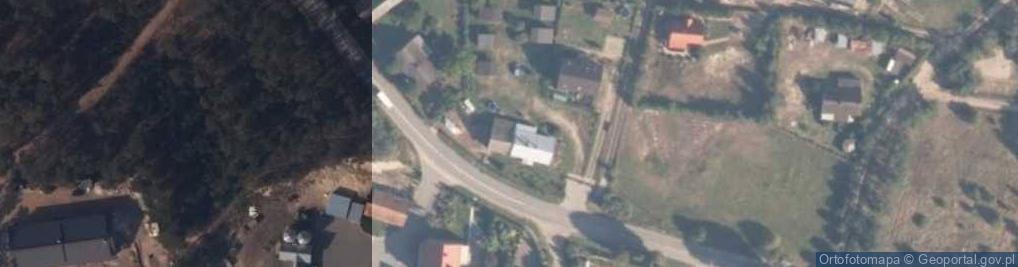 Zdjęcie satelitarne Wynajem Domków Leszczyna