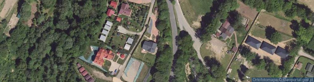 Zdjęcie satelitarne Wynajem Domków Zielony Zakątek
