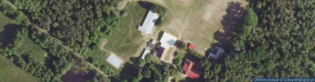 Zdjęcie satelitarne Ośrodek Wypoczynkowy Hufca ZHP Chorzów w Kucobach