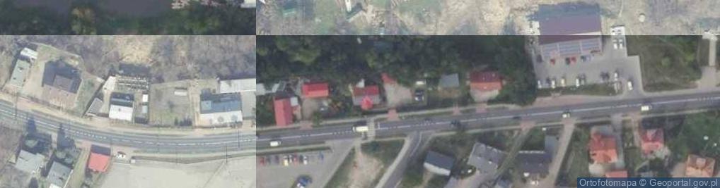 Zdjęcie satelitarne Pole namiotowe Przystań Kowale