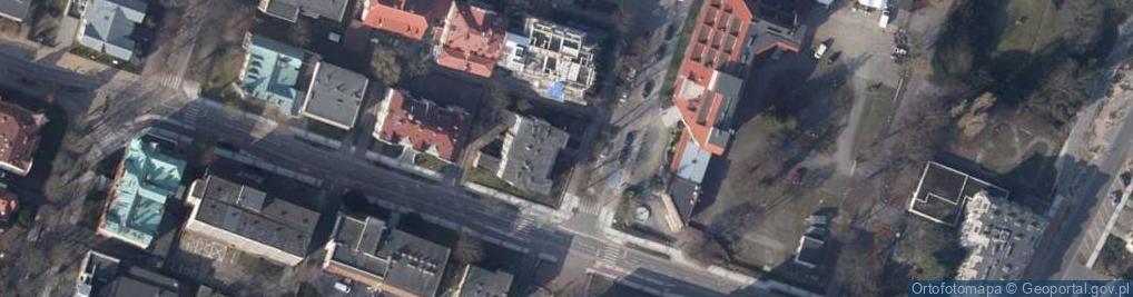 Zdjęcie satelitarne Powstańców Śląskich