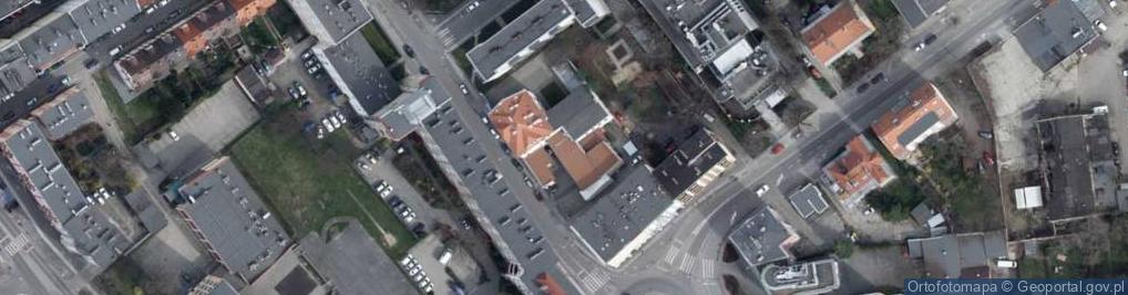 Zdjęcie satelitarne Wydziału Zarządzania i Inżynierii Produkcji