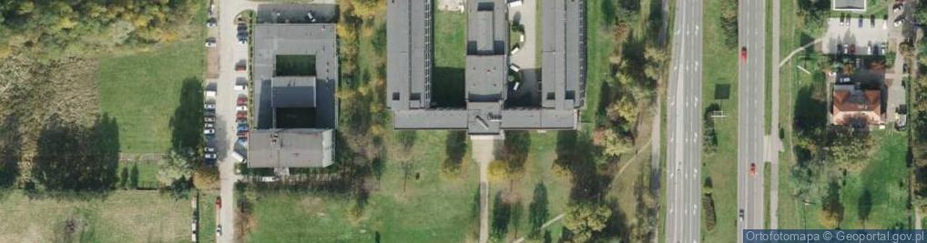 Zdjęcie satelitarne Centrum Materiałów Polimerowych i Węglowych