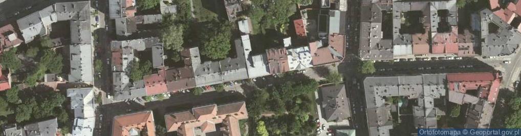 Zdjęcie satelitarne Polski Czerwony Krzyż Małpolska Zarząd Okręgowy w Krakowie