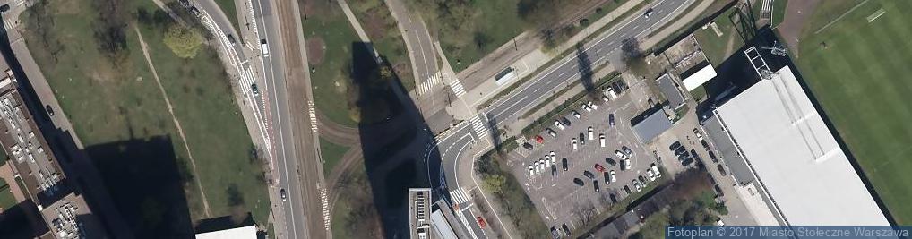 Zdjęcie satelitarne Budowniczym Warszawy