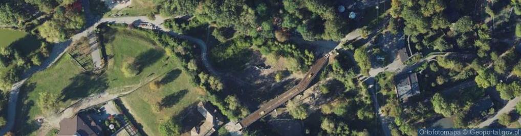 Zdjęcie satelitarne Dolina dinozaurów