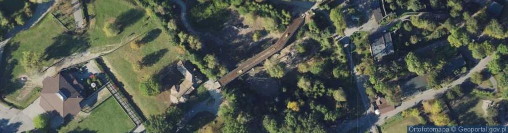 Zdjęcie satelitarne Dolina dinozaurów