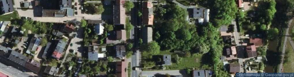 Zdjęcie satelitarne Hitlerowski obóz pracy przymusowej