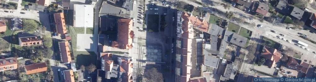 Zdjęcie satelitarne Ku czci pomordowanych w Chełmnie