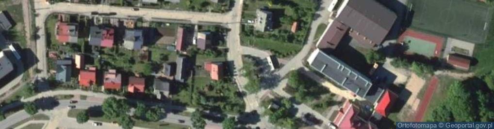 Zdjęcie satelitarne Ławeczka Agnieszki Osieckiej