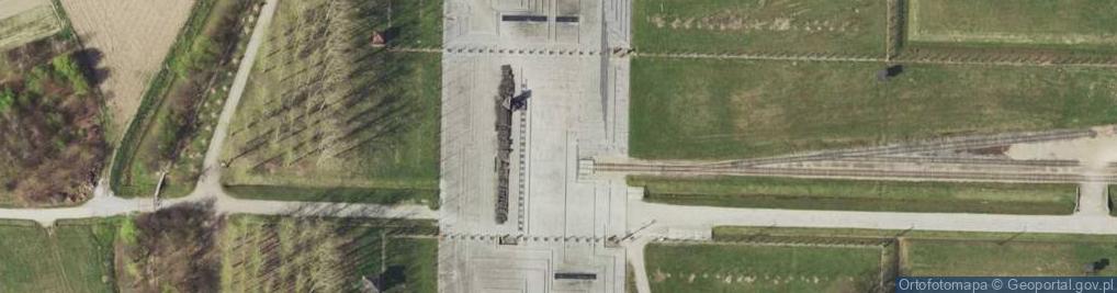 Zdjęcie satelitarne Międzynarodowy Pomnik Ofiar Faszyzmu