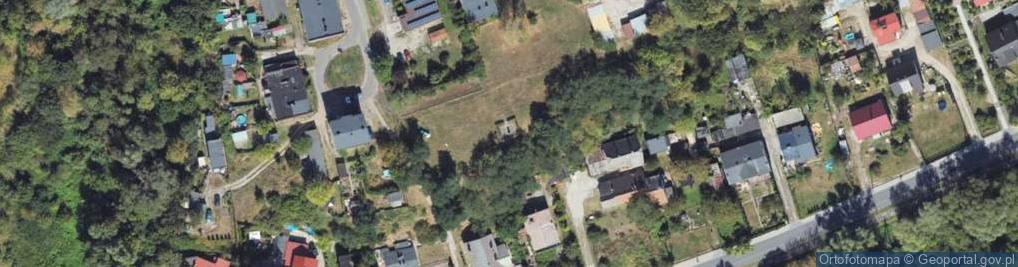 Zdjęcie satelitarne Miejsce mordu przez hitlerowców 130 mieszkańców Świecia w 1939