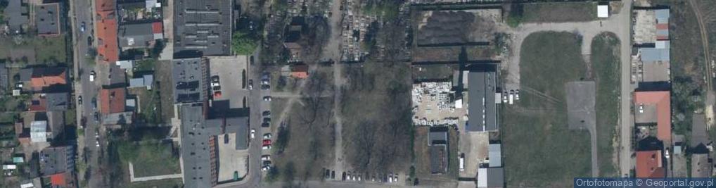 Zdjęcie satelitarne Pamięci byłych mieszkańców Lubska