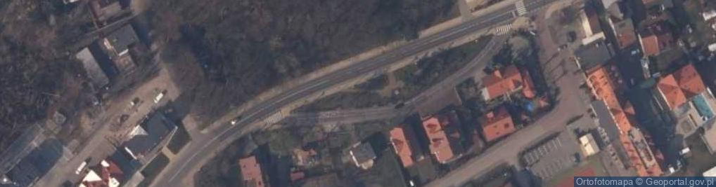 Zdjęcie satelitarne Pamięci Pierwszych Osadników