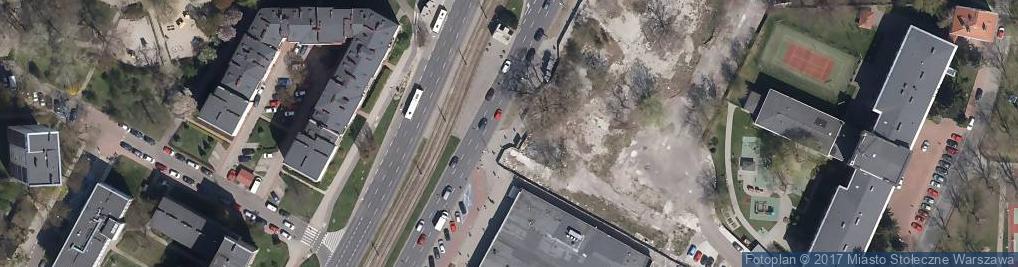 Zdjęcie satelitarne Pamięci Zamordowanym Przez Niemców