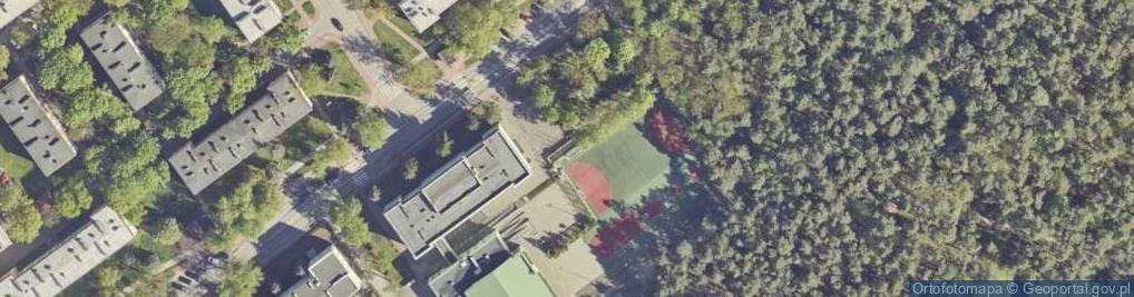 Zdjęcie satelitarne Pamięci Żołnierzy A.K. których czyny i bohaterska podstawa są d