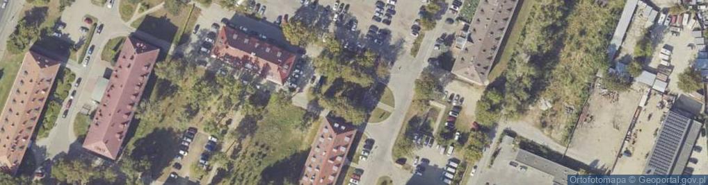 Zdjęcie satelitarne Pamięci Żołnierzy XII Kołobrzeskiego Pułku Piechoty