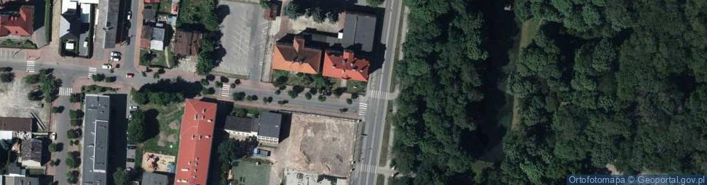 Zdjęcie satelitarne Pamięci Żydów z Radzynia Podlaskiego