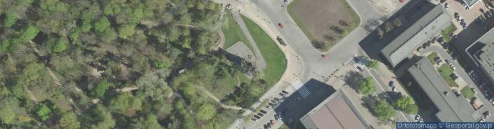 Zdjęcie satelitarne Pomnik Bohaterów Ziemi Białostockiej