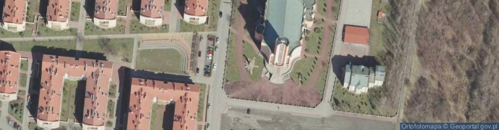 Zdjęcie satelitarne Pomnik Jana Pawła II - "Papież promienisty"