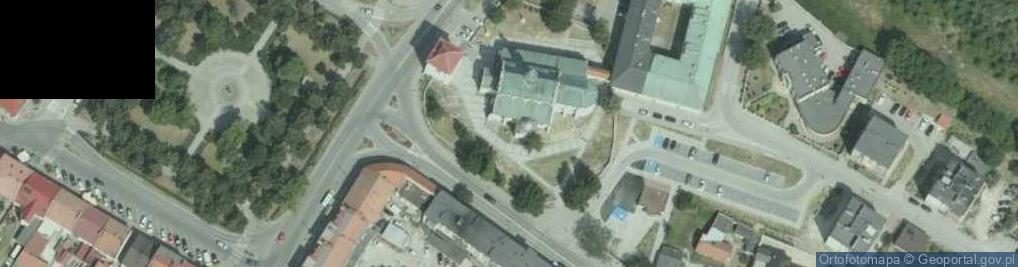 Zdjęcie satelitarne pomnik Kardynała Z.Oleśnickiego