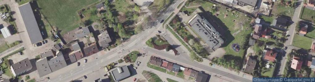Zdjęcie satelitarne Pomnik ku czci ofiar terroru. Poświęcony mieszkańcom Lędzin i o