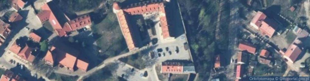 Zdjęcie satelitarne Pomnik miastu Pasłek