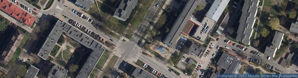 Zdjęcie satelitarne pomnik Szarych Szeregów
