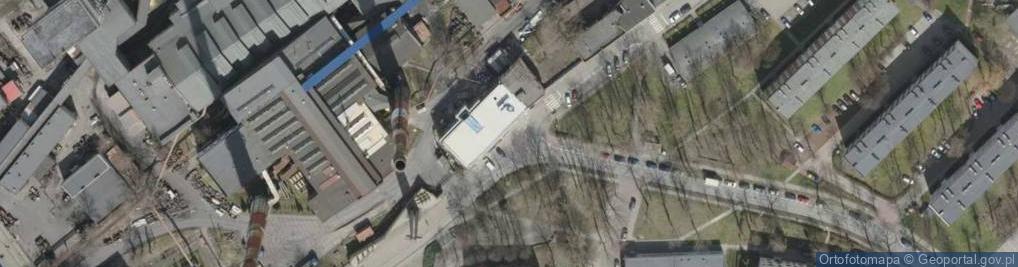 Zdjęcie satelitarne Pomnik upamiętniający ofiary pacyfikacji KWK Wujek
