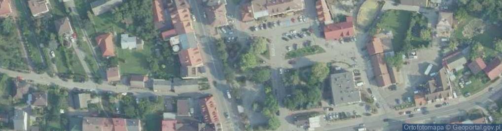 Zdjęcie satelitarne Pomordowanym i poległym mieszkańcom Gdowa i okolic 1939 - 1945