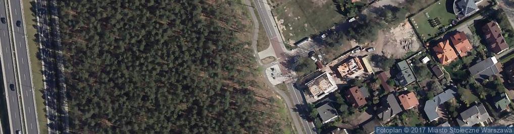 Zdjęcie satelitarne Rozstrzelanym przez Niemców