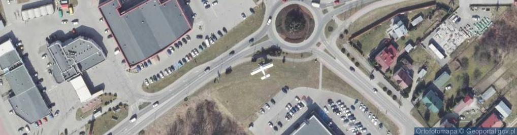 Zdjęcie satelitarne Samolot