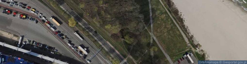 Zdjęcie satelitarne Westerplatte