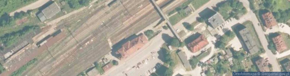 Zdjęcie satelitarne Żołnierzom budowniczym kolejowej linii hutniczo - siarkowej