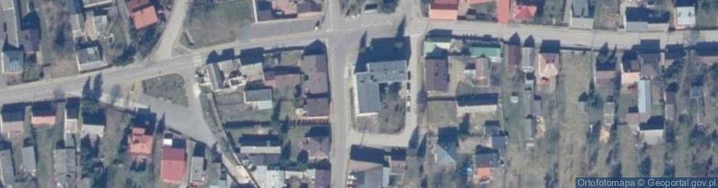 Zdjęcie satelitarne Gminny Ośrodek Pomocy Społecznej w Kazanowie